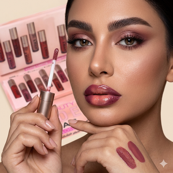 Warda Beauty Nude Lip Gloss – Glossy Finish & Hydrated Lips